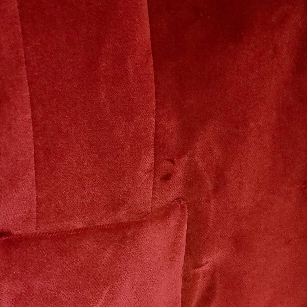 Talbot Petites Burgundy Velvet Looking Jacket - Picture 10 of 12